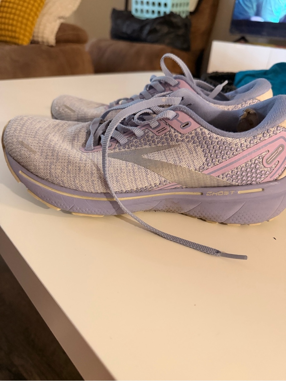 Brooks Women's Lavender and Pink Lace-Up Running Shoes